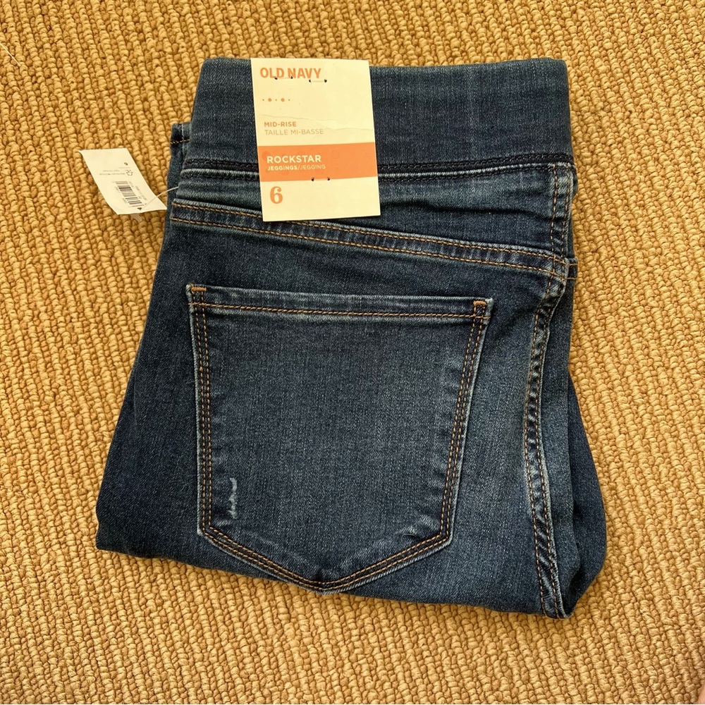 Old Navy Distressed Rockstar Jeggings - Mid-Rise